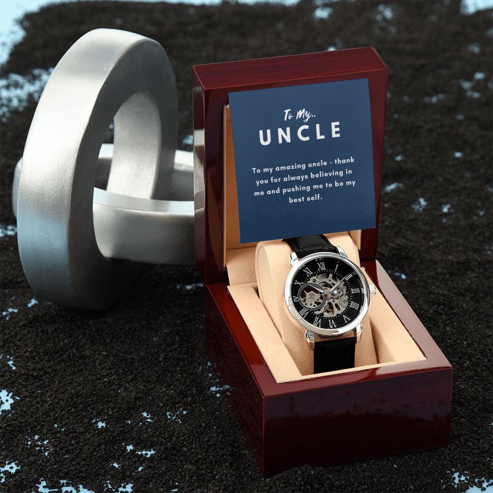 Uncle Watch Gift, From Niece, From Cousin, Father's Day, Gifts for Men, Graduation Gifts for Him, Fathers Day, Christmas