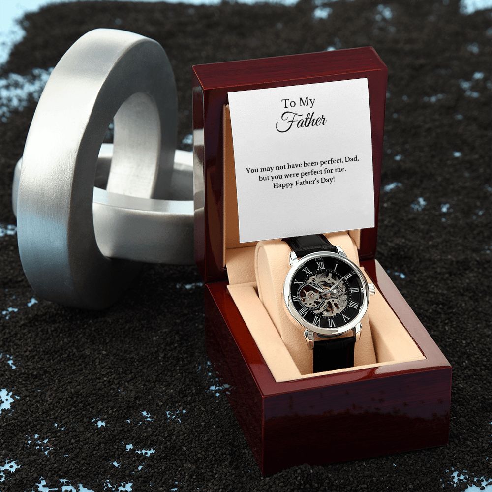 Father's Day Message Card Watch, Fathers Day Gift From Daughter, Dad Gift From Son, Father's Day Gift From Wife, Father’s Day Card