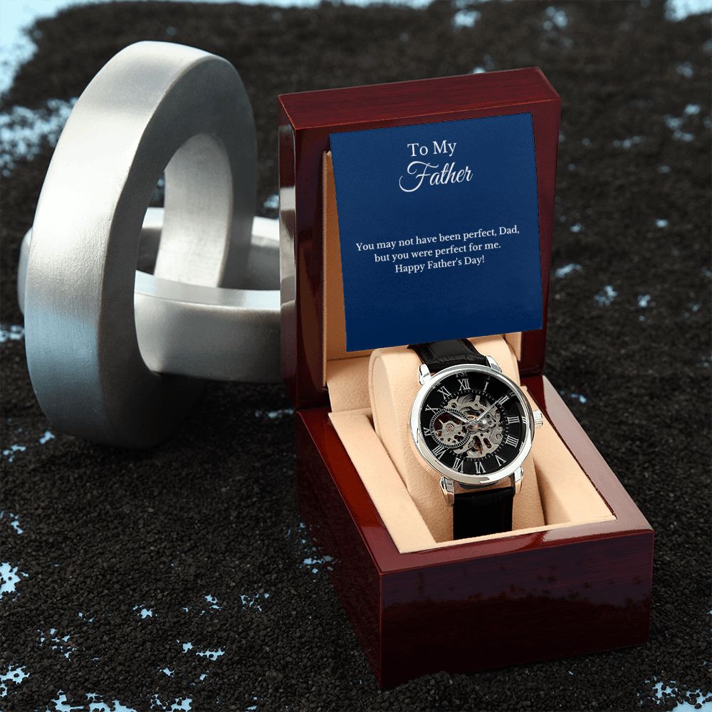 Father's Day Message Card Watch, Fathers Day Gift From Daughter, Dad Gift From Son, Father's Day Gift From Wife, Father’s Day Card