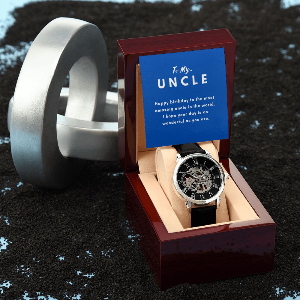 Uncle Watch Gift, From Niece, From Cousin, Father's Day, Gifts for Men, Graduation Gifts for Him, Fathers Day, Christmas