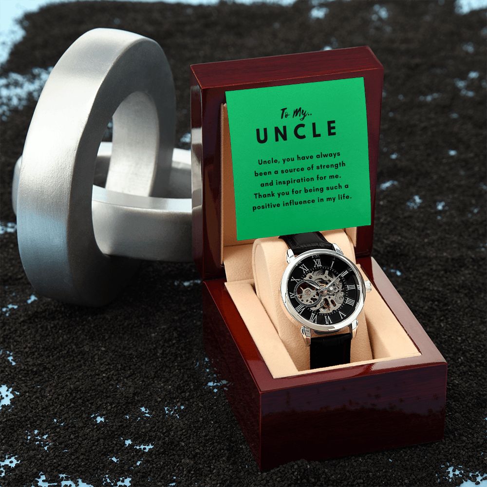Uncle Watch Gift, From Niece, From Cousin, Father's Day, Gifts for Men, Graduation Gifts for Him, Fathers Day, Christmas