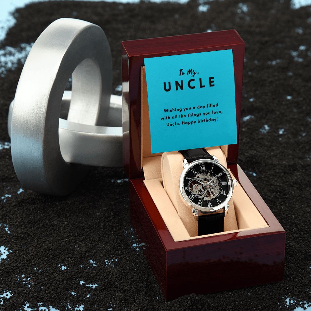 Uncle Watch Gift, From Niece, From Cousin, Father's Day, Gifts for Men, Graduation Gifts for Him, Fathers Day, Christmas