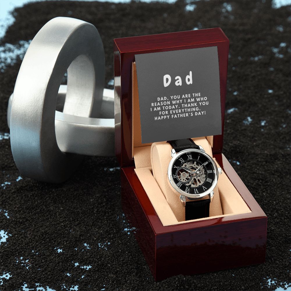 Gifts for Dad, Fathers Day from Daughter Son, Dad Birthday Watch Gifts Ideas, Best Dad Watch with Message, Happy Fathers Day, Birthday Gifts for Dad, from Daughter Son, Watch Gift For Dad