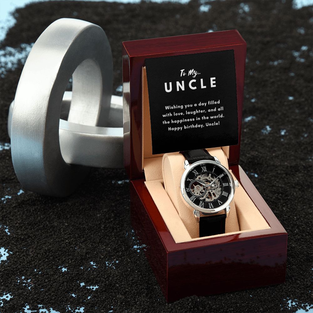 Uncle Watch Gift, From Niece, From Cousin, Father's Day, Gifts for Men, Graduation Gifts for Him, Fathers Day, Christmas