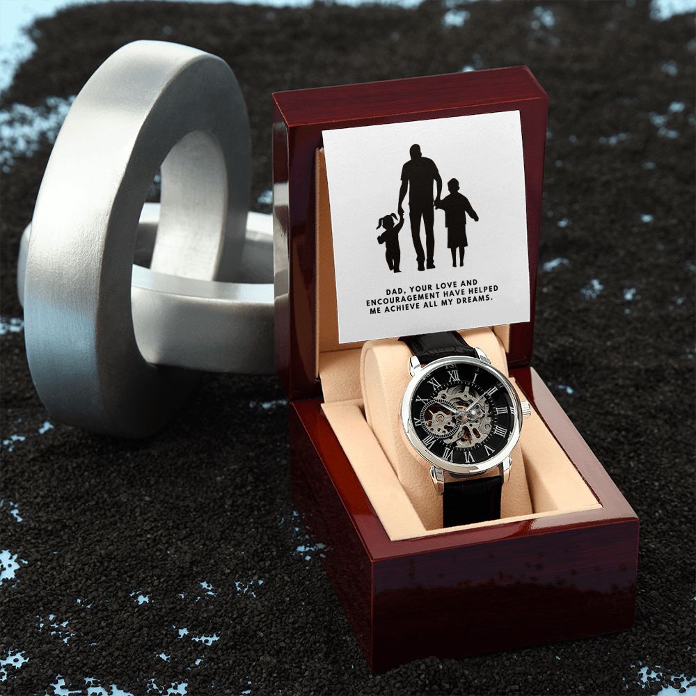 Gifts for Dad, Fathers Day from Daughter Son, Dad Birthday Watch Gifts Ideas, Best Dad Watch with Message, Happy Fathers Day, Birthday Gifts for Dad, from Daughter Son, Watch Gift For Dad