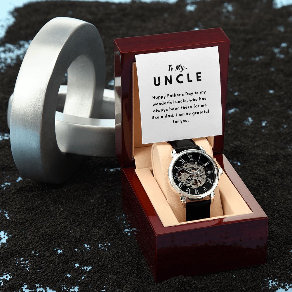 Uncle Watch Gift, From Niece, From Cousin, Father's Day, Gifts for Men, Graduation Gifts for Him, Fathers Day, Christmas