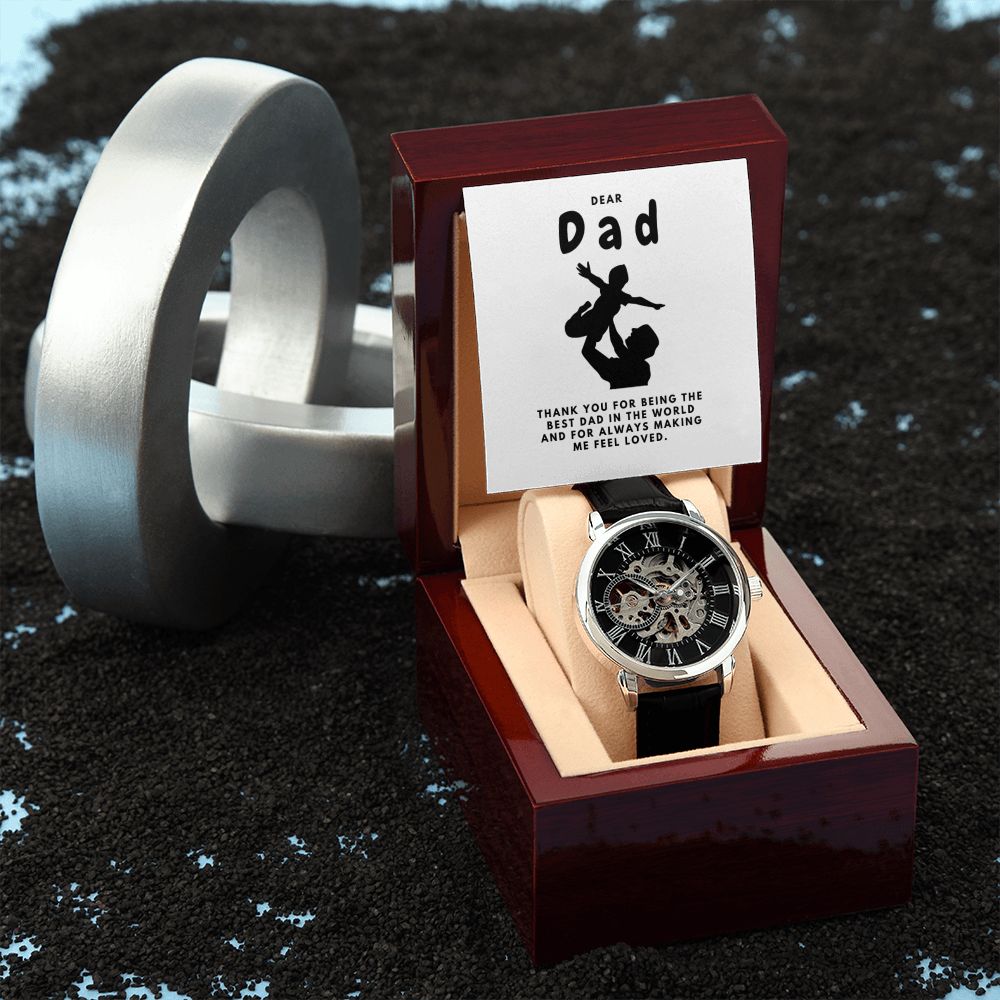 Gifts for Dad, Fathers Day from Daughter Son, Dad Birthday Watch Gifts Ideas, Best Dad Watch with Message, Happy Fathers Day, Birthday Gifts for Dad, from Daughter Son, Watch Gift For Dad