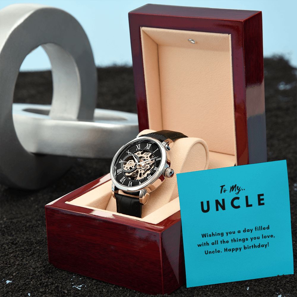 Uncle Watch Gift, From Niece, From Cousin, Father's Day, Gifts for Men, Graduation Gifts for Him, Fathers Day, Christmas