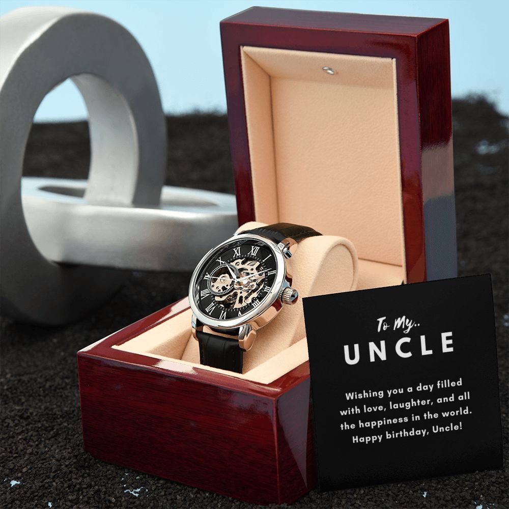 Uncle Watch Gift, From Niece, From Cousin, Father's Day, Gifts for Men, Graduation Gifts for Him, Fathers Day, Christmas