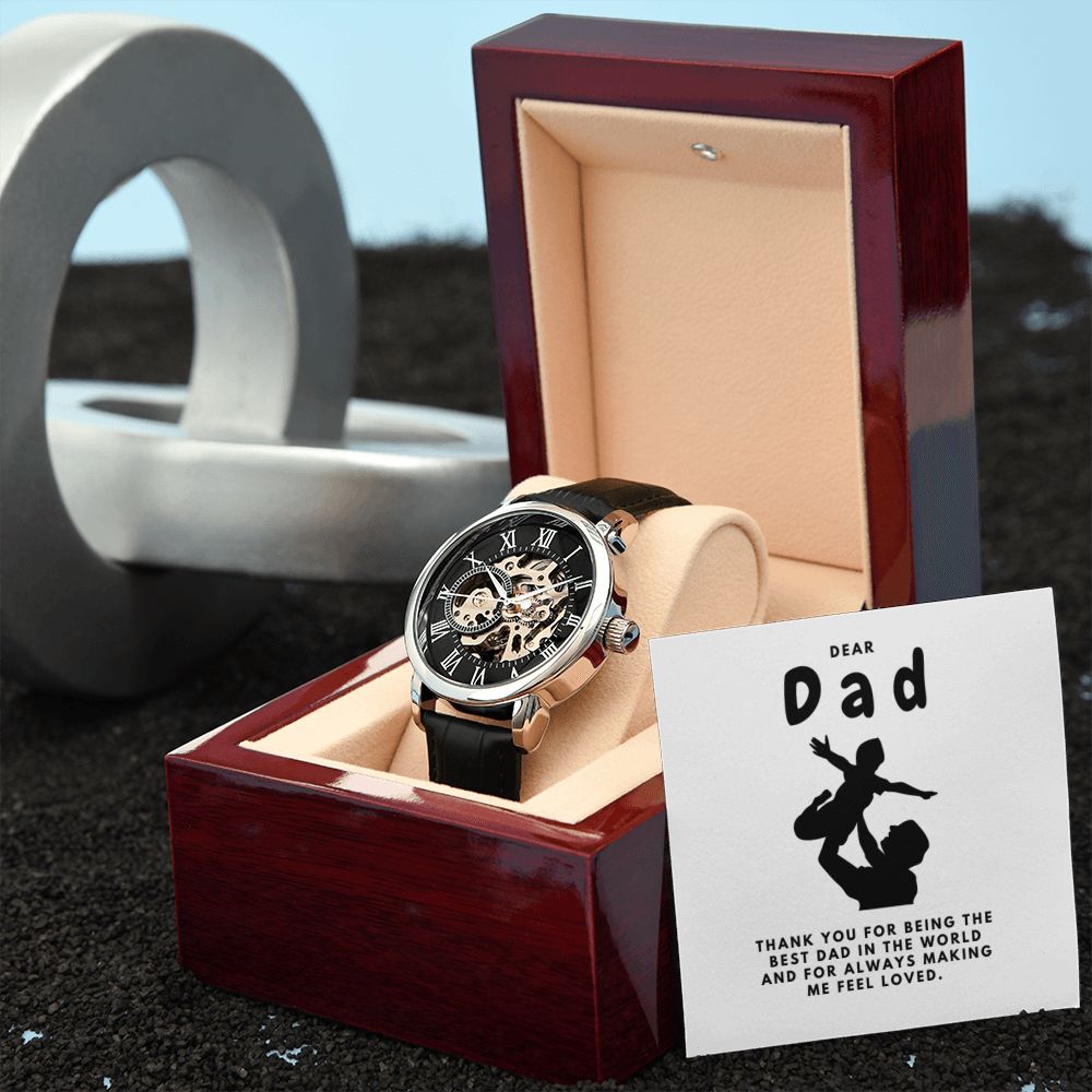 Gifts for Dad, Fathers Day from Daughter Son, Dad Birthday Watch Gifts Ideas, Best Dad Watch with Message, Happy Fathers Day, Birthday Gifts for Dad, from Daughter Son, Watch Gift For Dad