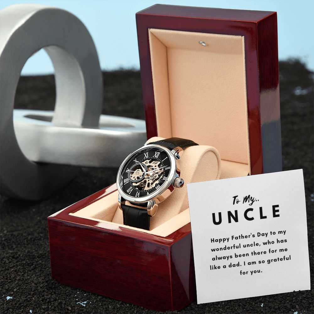 Uncle Watch Gift, From Niece, From Cousin, Father's Day, Gifts for Men, Graduation Gifts for Him, Fathers Day, Christmas
