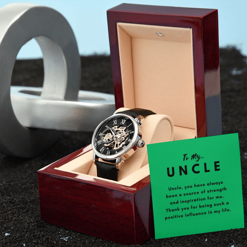 Uncle Watch Gift, From Niece, From Cousin, Father's Day, Gifts for Men, Graduation Gifts for Him, Fathers Day, Christmas