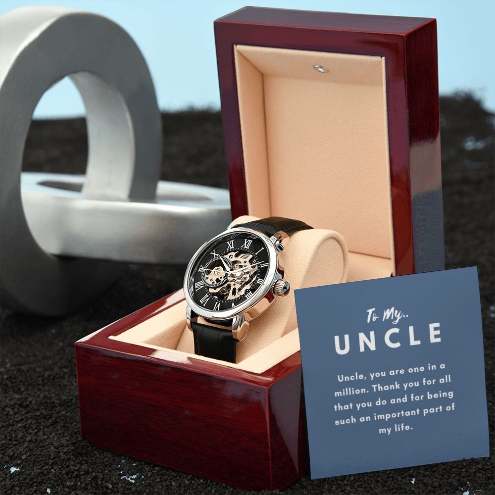 Uncle Watch Gift, From Niece, From Cousin, Father's Day, Gifts for Men, Graduation Gifts for Him, Fathers Day, Christmas