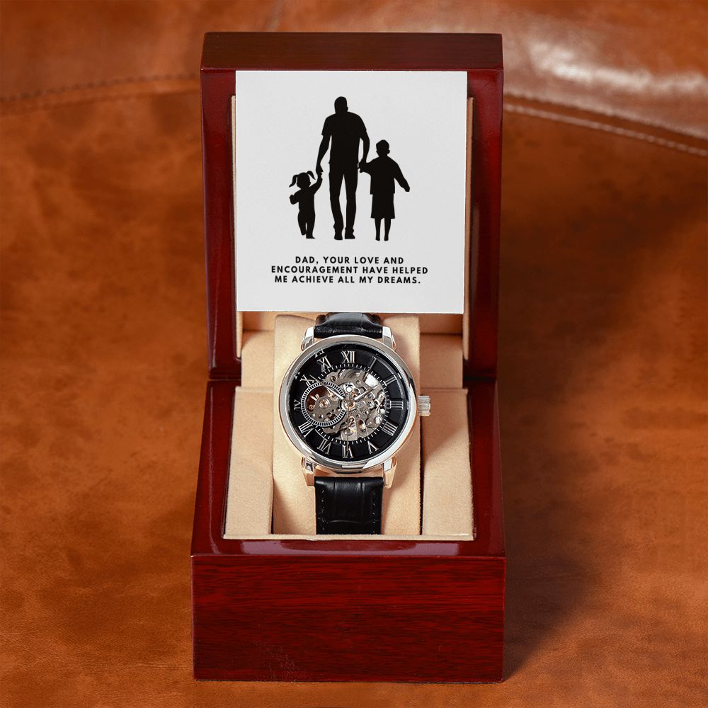 Gifts for Dad, Fathers Day from Daughter Son, Dad Birthday Watch Gifts Ideas, Best Dad Watch with Message, Happy Fathers Day, Birthday Gifts for Dad, from Daughter Son, Watch Gift For Dad