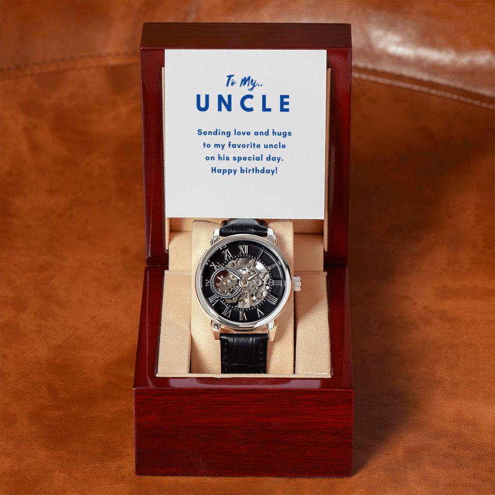 Uncle Watch Gift, From Niece, From Cousin, Father's Day, Gifts for Men, Graduation Gifts for Him, Fathers Day, Christmas