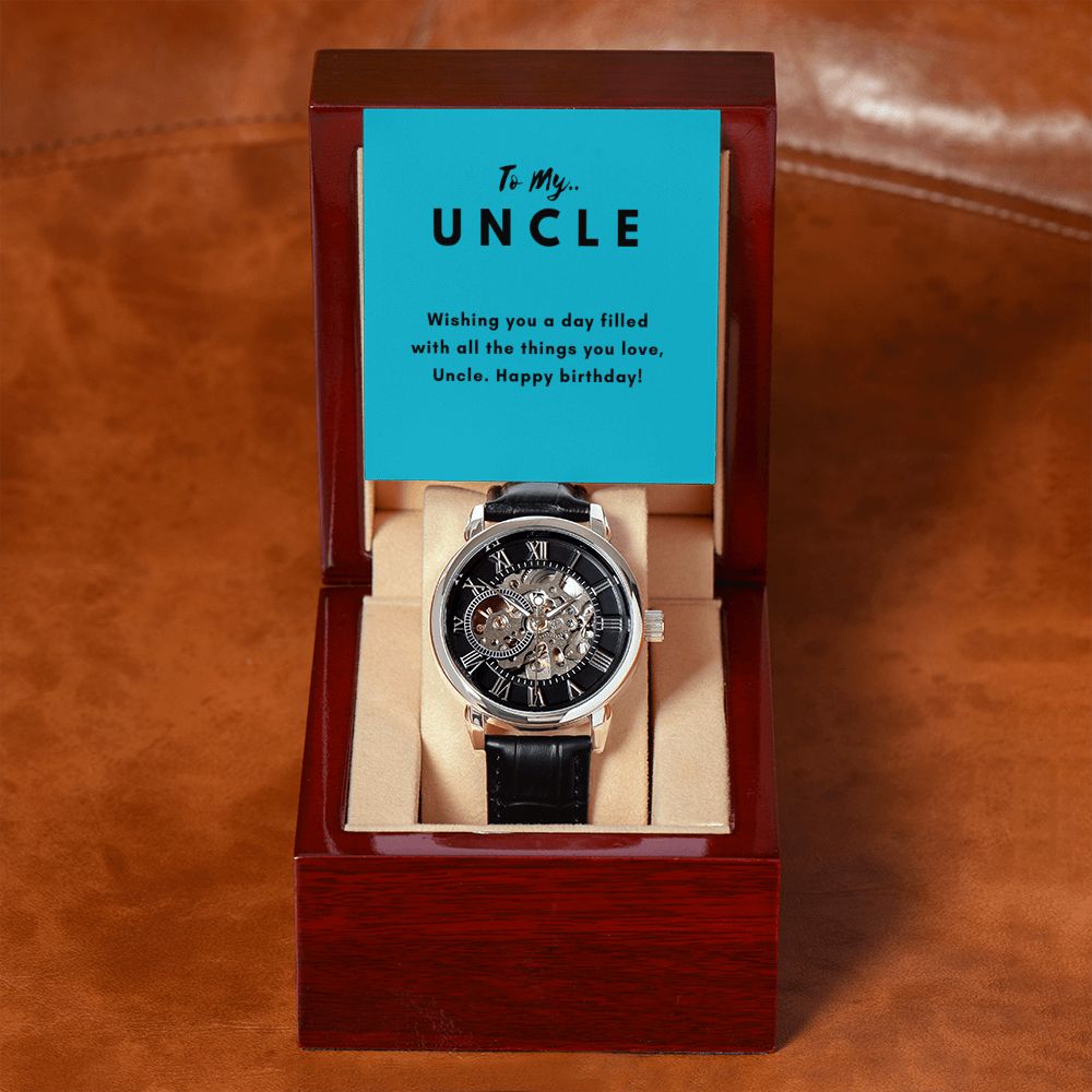 Uncle Watch Gift, From Niece, From Cousin, Father's Day, Gifts for Men, Graduation Gifts for Him, Fathers Day, Christmas