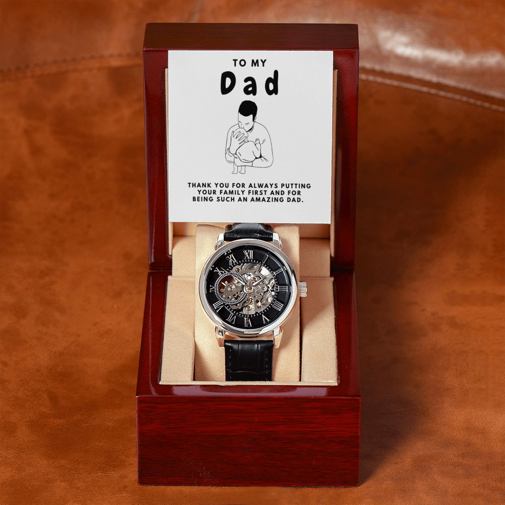 Gifts for Dad, Fathers Day from Daughter Son, Dad Birthday Watch Gifts Ideas, Best Dad Watch with Message, Happy Fathers Day, Birthday Gifts for Dad, from Daughter Son, Watch Gift For Dad