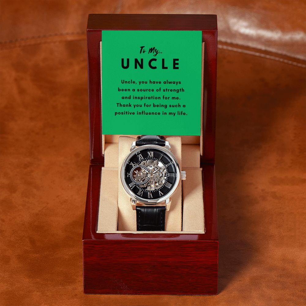 Uncle Watch Gift, From Niece, From Cousin, Father's Day, Gifts for Men, Graduation Gifts for Him, Fathers Day, Christmas