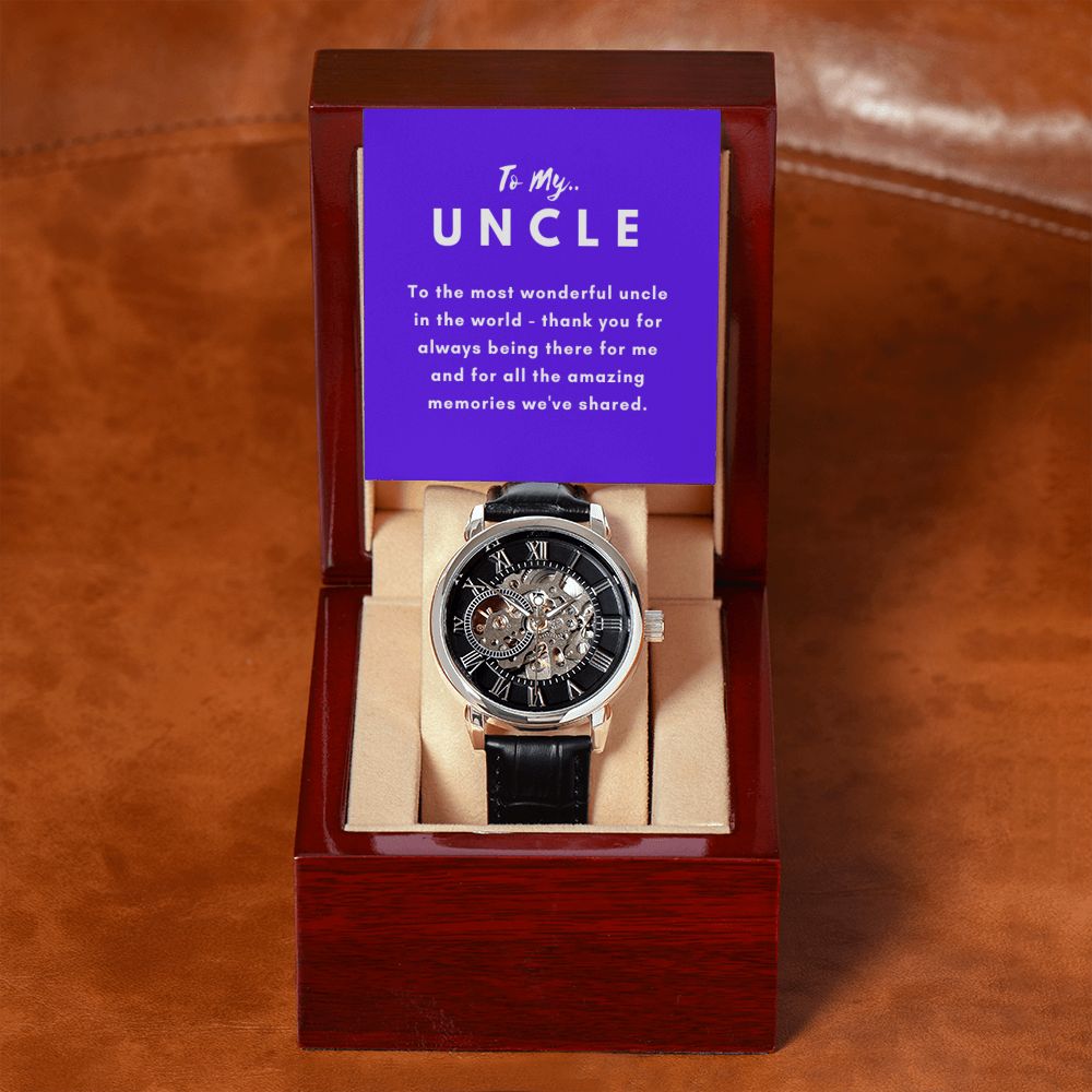 Uncle Watch Gift, From Niece, From Cousin, Father's Day, Gifts for Men, Graduation Gifts for Him, Fathers Day, Christmas