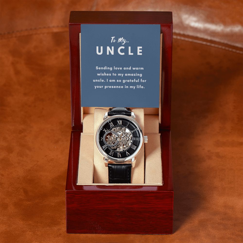 Uncle Watch Gift, From Niece, From Cousin, Father's Day, Gifts for Men, Graduation Gifts for Him, Fathers Day, Christmas