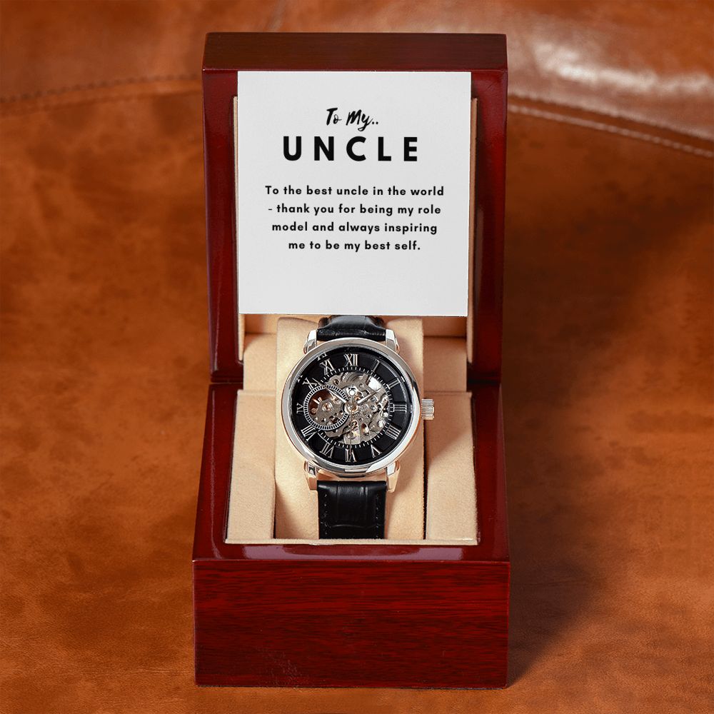 Uncle Watch Gift, From Niece, From Cousin, Father's Day, Gifts for Men, Graduation Gifts for Him, Fathers Day, Christmas Gifts for Uncle, Uncle Birthday, Message Card