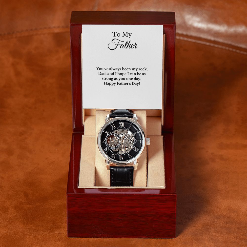 Father's Day Message Card Watch, Fathers Day Gift From Daughter, Dad Gift From Son, Father's Day Gift From Wife, Father’s Day Card