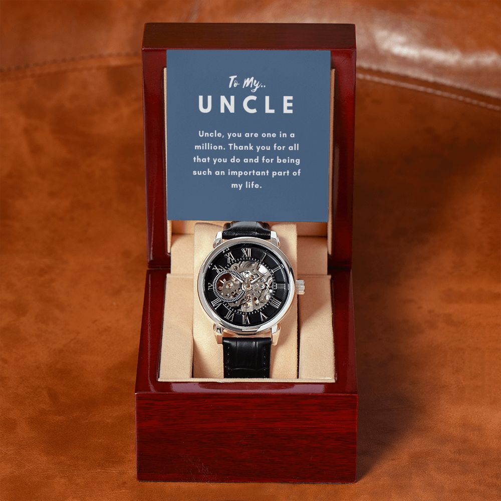 Uncle Watch Gift, From Niece, From Cousin, Father's Day, Gifts for Men, Graduation Gifts for Him, Fathers Day, Christmas