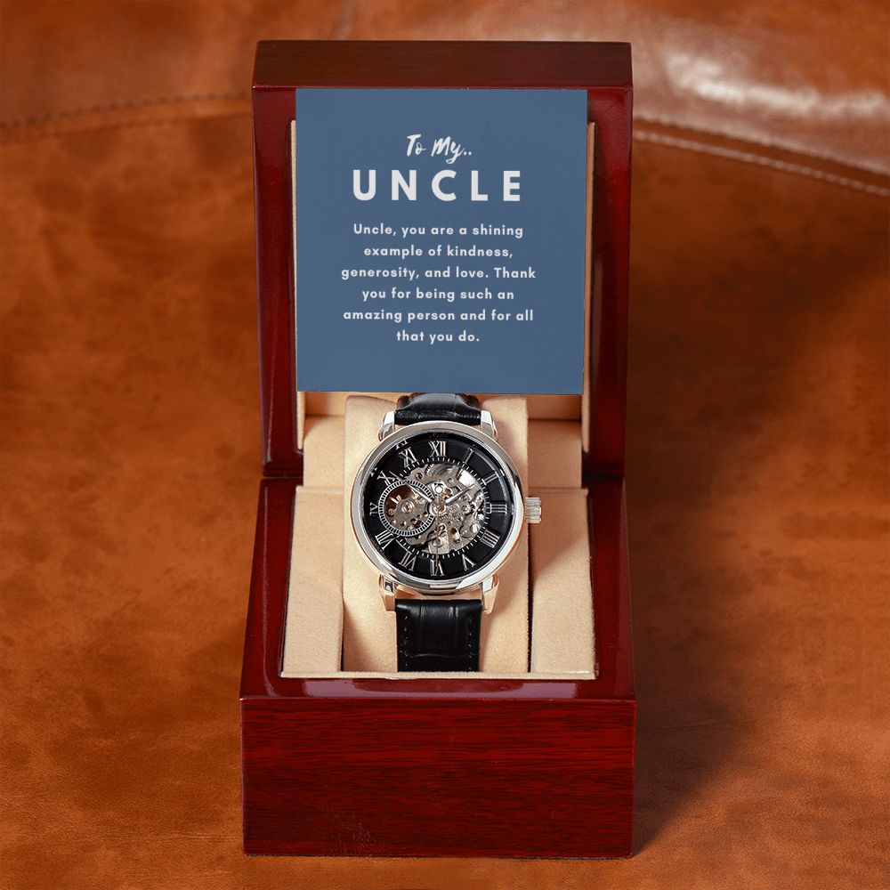 Uncle Watch Gift, From Niece, From Cousin, Father's Day, Gifts for Men, Graduation Gifts for Him, Fathers Day, Christmas