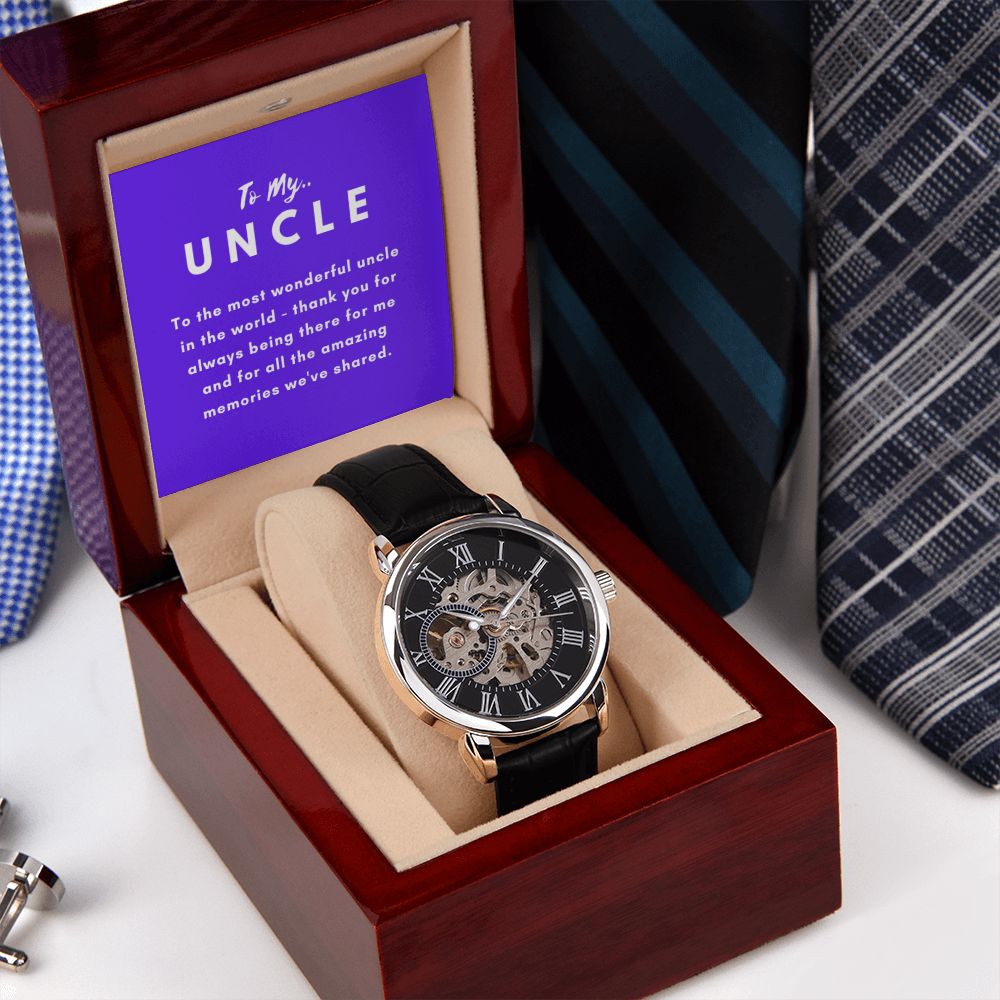 Uncle Watch Gift, From Niece, From Cousin, Father's Day, Gifts for Men, Graduation Gifts for Him, Fathers Day, Christmas