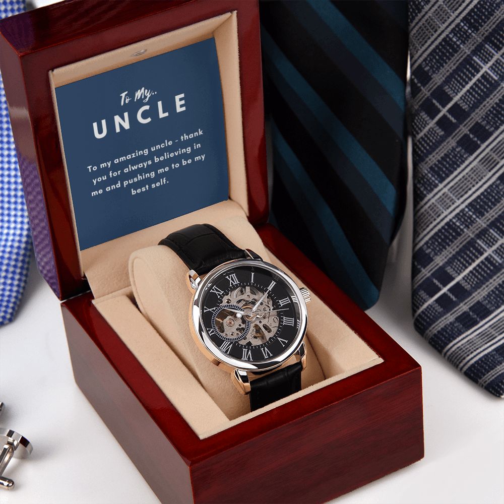 Uncle Watch Gift, From Niece, From Cousin, Father's Day, Gifts for Men, Graduation Gifts for Him, Fathers Day, Christmas