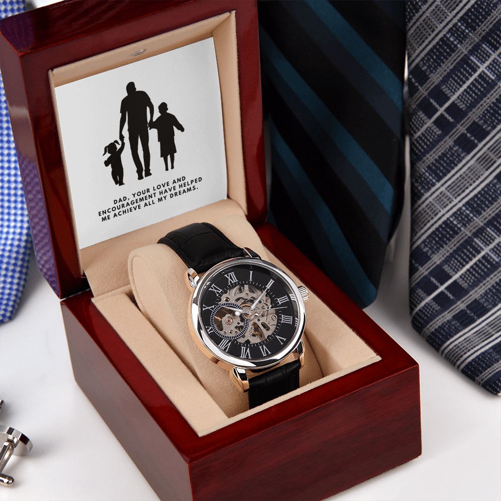Gifts for Dad, Fathers Day from Daughter Son, Dad Birthday Watch Gifts Ideas, Best Dad Watch with Message, Happy Fathers Day, Birthday Gifts for Dad, from Daughter Son, Watch Gift For Dad