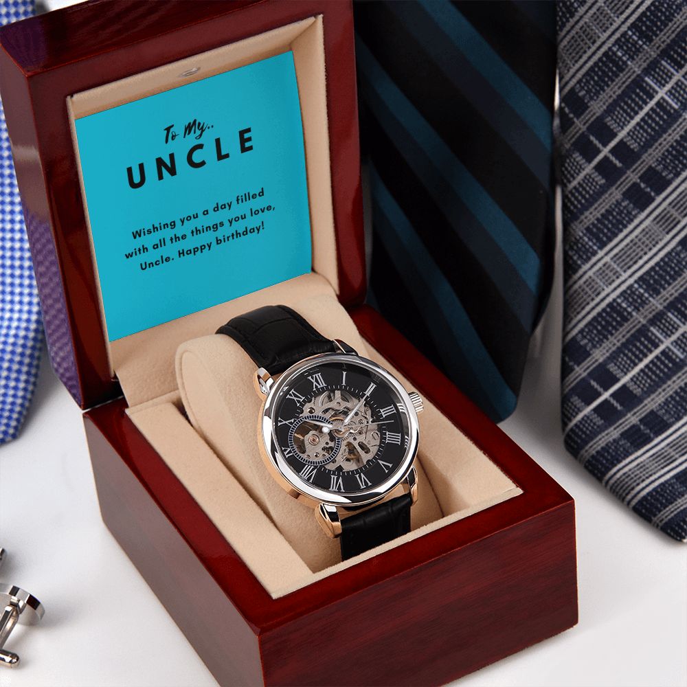 Uncle Watch Gift, From Niece, From Cousin, Father's Day, Gifts for Men, Graduation Gifts for Him, Fathers Day, Christmas