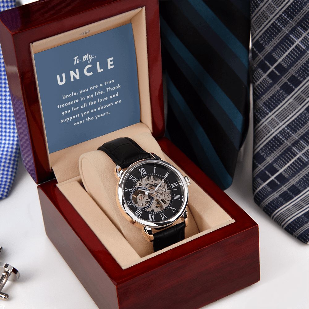 Uncle Watch Gift, From Niece, From Cousin, Father's Day, Gifts for Men, Graduation Gifts for Him, Fathers Day, Christmas