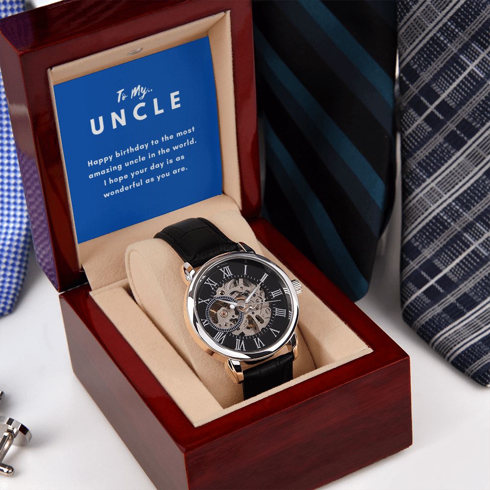 Uncle Watch Gift, From Niece, From Cousin, Father's Day, Gifts for Men, Graduation Gifts for Him, Fathers Day, Christmas