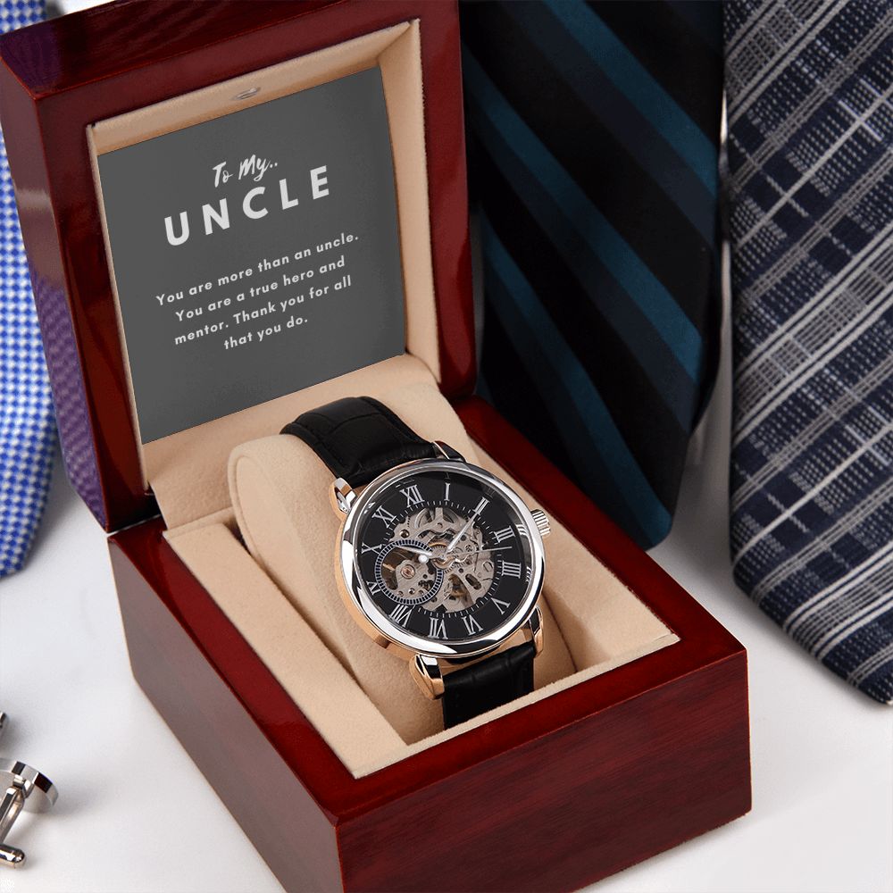 Uncle Watch Gift, From Niece, From Cousin, Father's Day, Gifts for Men, Graduation Gifts for Him, Fathers Day, Christmas