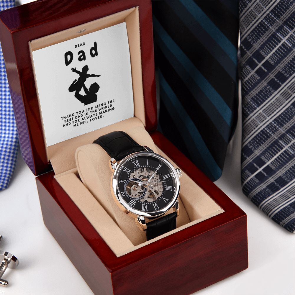 Gifts for Dad, Fathers Day from Daughter Son, Dad Birthday Watch Gifts Ideas, Best Dad Watch with Message, Happy Fathers Day, Birthday Gifts for Dad, from Daughter Son, Watch Gift For Dad