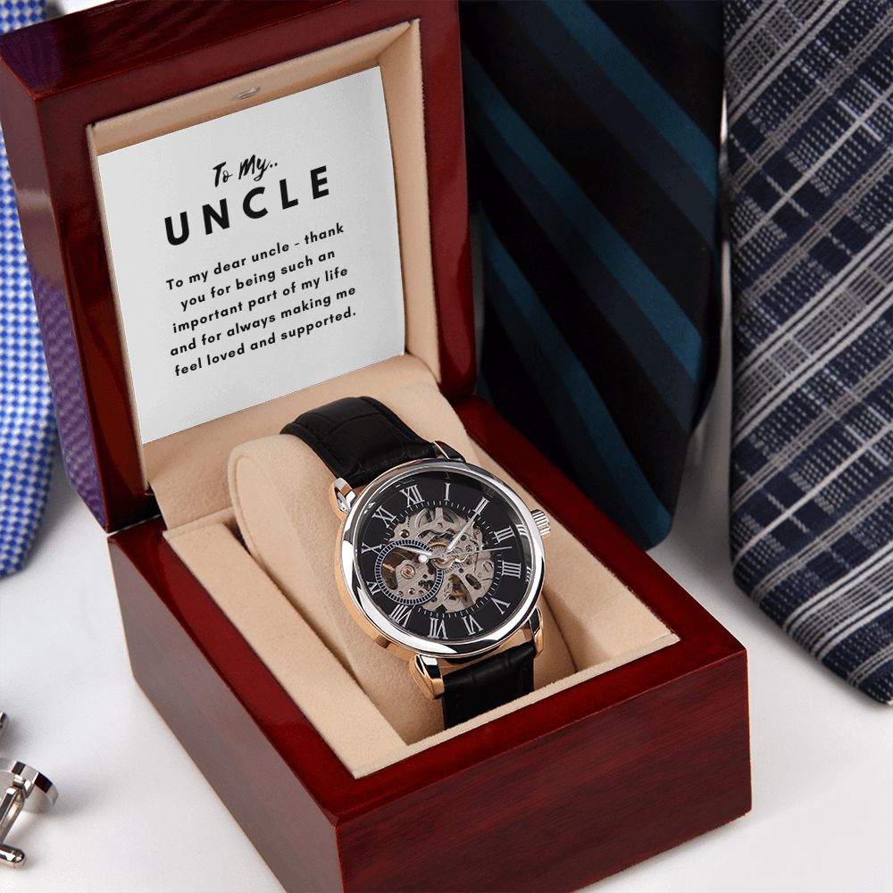 Uncle Watch Gift, From Niece, From Cousin, Father's Day, Gifts for Men, Graduation Gifts for Him, Fathers Day, Christmas