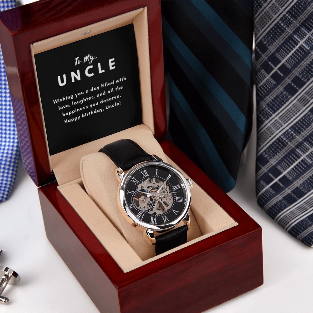 Uncle Watch Gift, From Niece, From Cousin, Father's Day, Gifts for Men, Graduation Gifts for Him, Fathers Day, Christmas