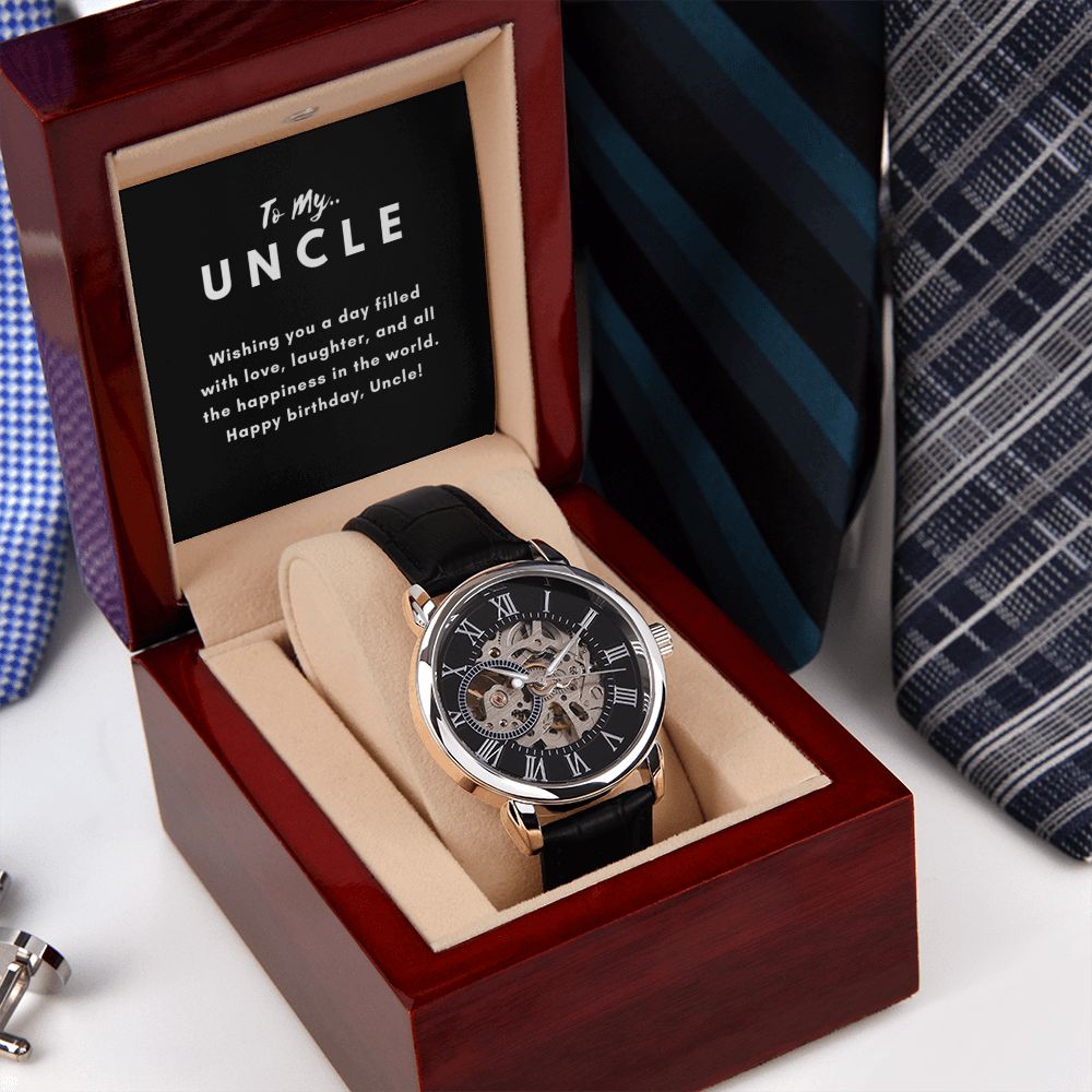 Uncle Watch Gift, From Niece, From Cousin, Father's Day, Gifts for Men, Graduation Gifts for Him, Fathers Day, Christmas
