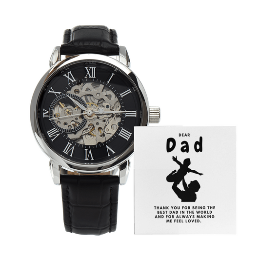 Gifts for Dad, Fathers Day from Daughter Son, Dad Birthday Watch, Best Dad Watch with Message
