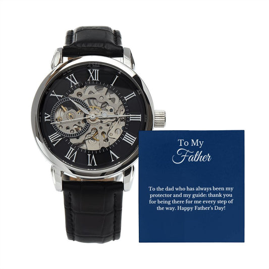 Father's Day Message Card Watch, Fathers Day Gift From Daughter, Dad Gift From Son, Father's Day Gift From Wife, Father’s Day Card