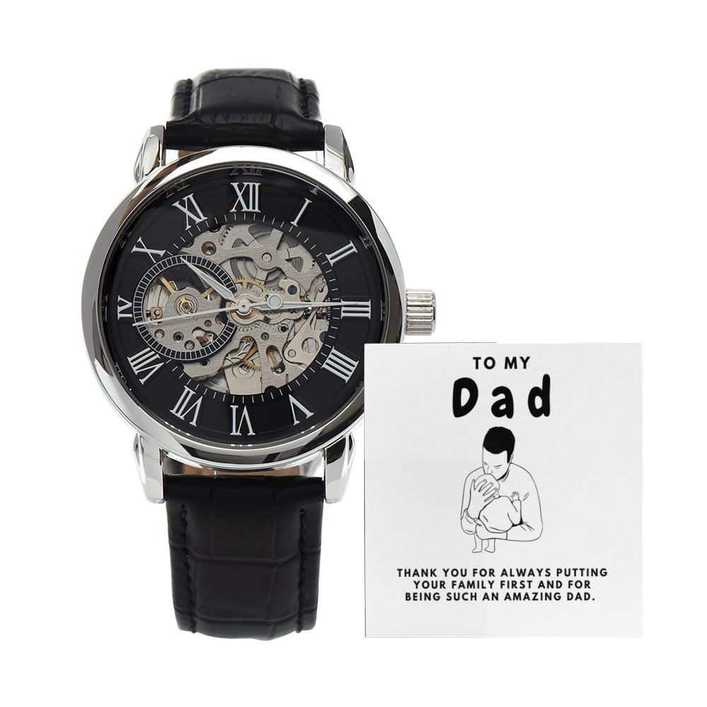 Gifts for Dad, Fathers Day from Daughter Son, Dad Birthday Watch Gifts Ideas, Best Dad Watch with Message, Happy Fathers Day, Birthday Gifts for Dad, from Daughter Son, Watch Gift For Dad