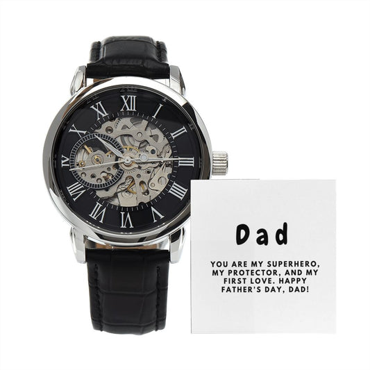 Gifts for Dad, Fathers Day from Daughter Son, Dad Birthday Watch Gifts Ideas, Best Dad Watch with Message, Happy Fathers Day, Birthday Gifts for Dad, from Daughter Son, Watch Gift For Dad