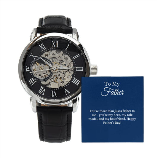 Father's Day Message Card Watch, Fathers Day Gift From Daughter, Dad Gift From Son, Father's Day Gift From Wife, Father’s Day Card