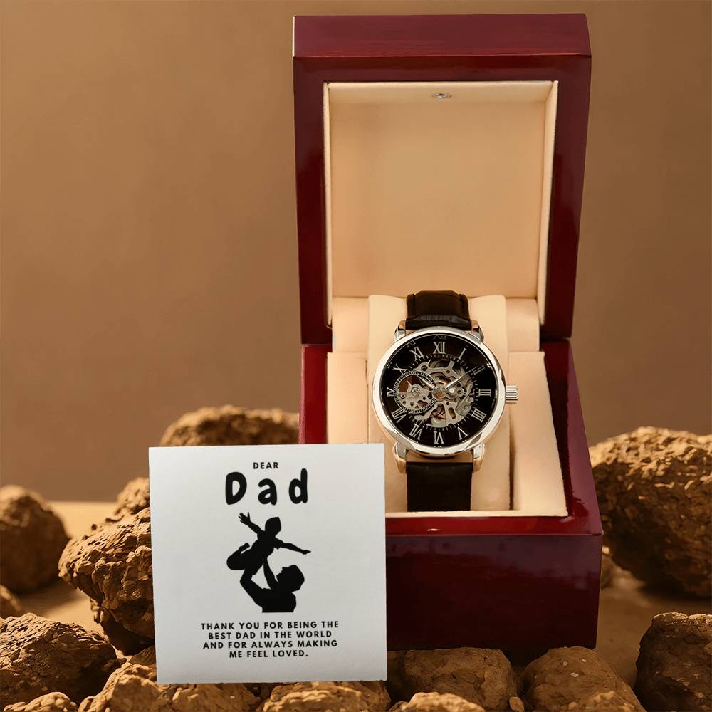 Gifts for Dad, Fathers Day from Daughter Son, Dad Birthday Watch Gifts Ideas, Best Dad Watch with Message, Happy Fathers Day, Birthday Gifts for Dad, from Daughter Son, Watch Gift For Dad