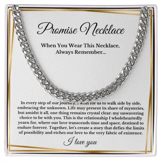 Promise Necklace, To My Boyfriend Girlfriend Gift, Soulmate Jewelry Link