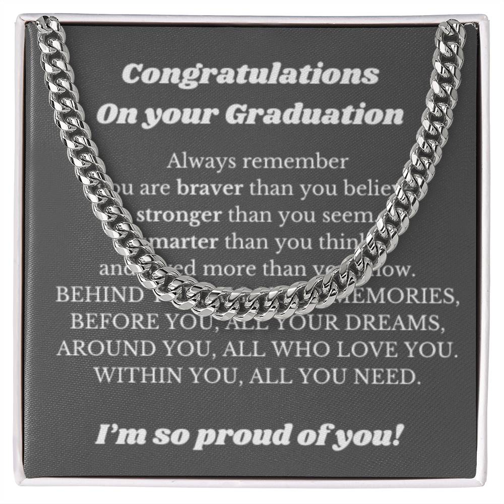 Necklace Graduation Gift for Him, Best Gift for College Graduation, Gi ...