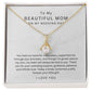 Mother of the Bride Gift from Daughter Mother of the Bride Necklace from Bride Eternity Necklace Mom of Bride Gift To Mom from Bride