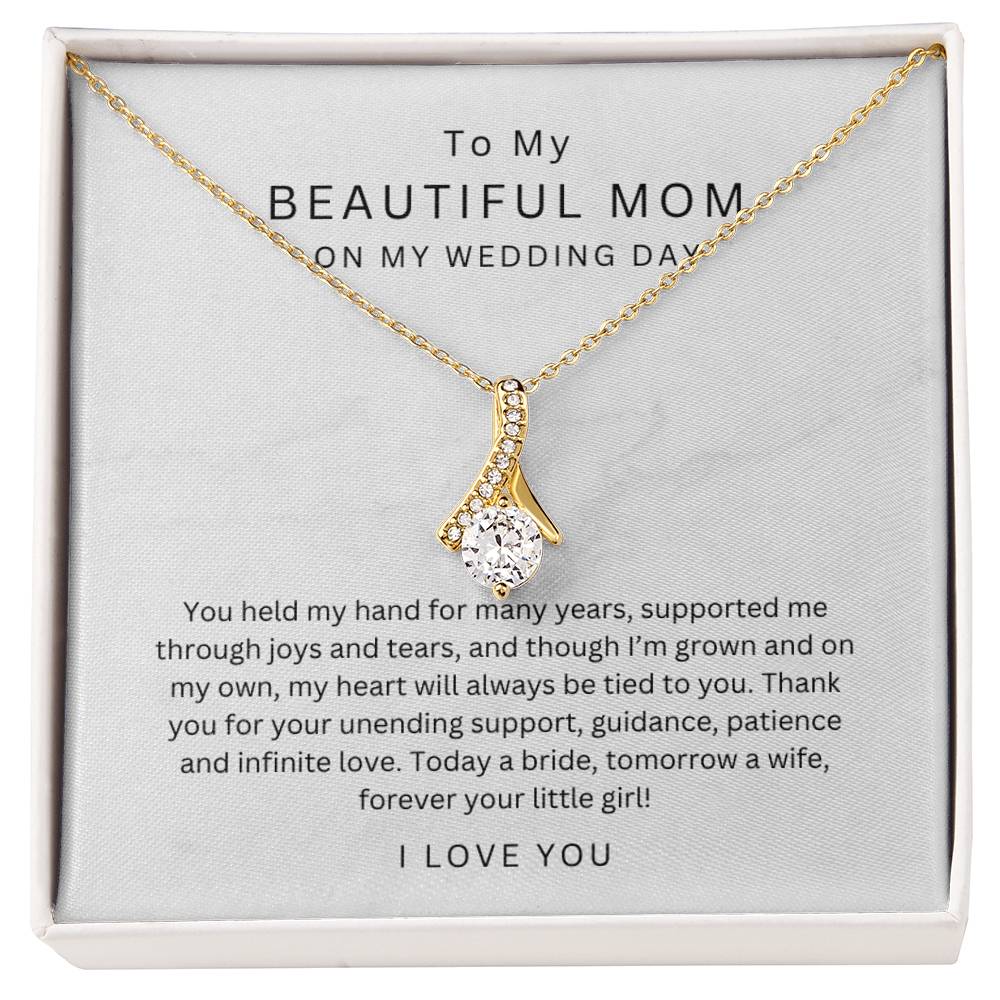 Mother of the Bride Gift from Daughter Mother of the Bride Necklace from Bride Eternity Necklace Mom of Bride Gift To Mom from Bride