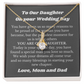 Necklace Gift for Daughter on Her Wedding Day from Parents